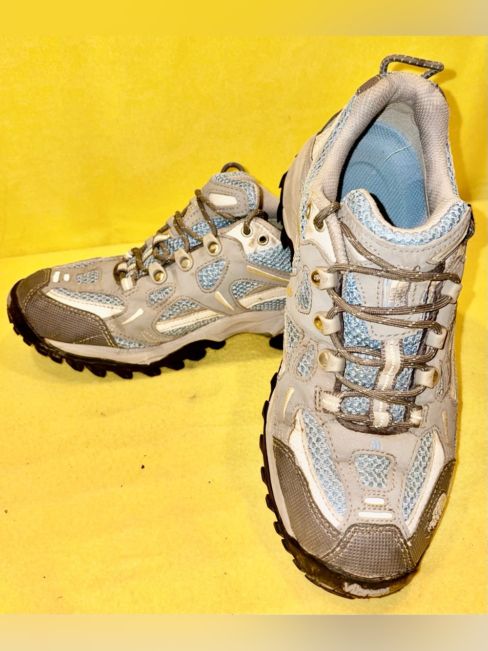 Women’s The North Face Hedgehog hiking shoes gray and blue GORE-TEX - Size 7.5